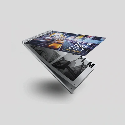A Size - Short Edge - Wiro Bound Booklet